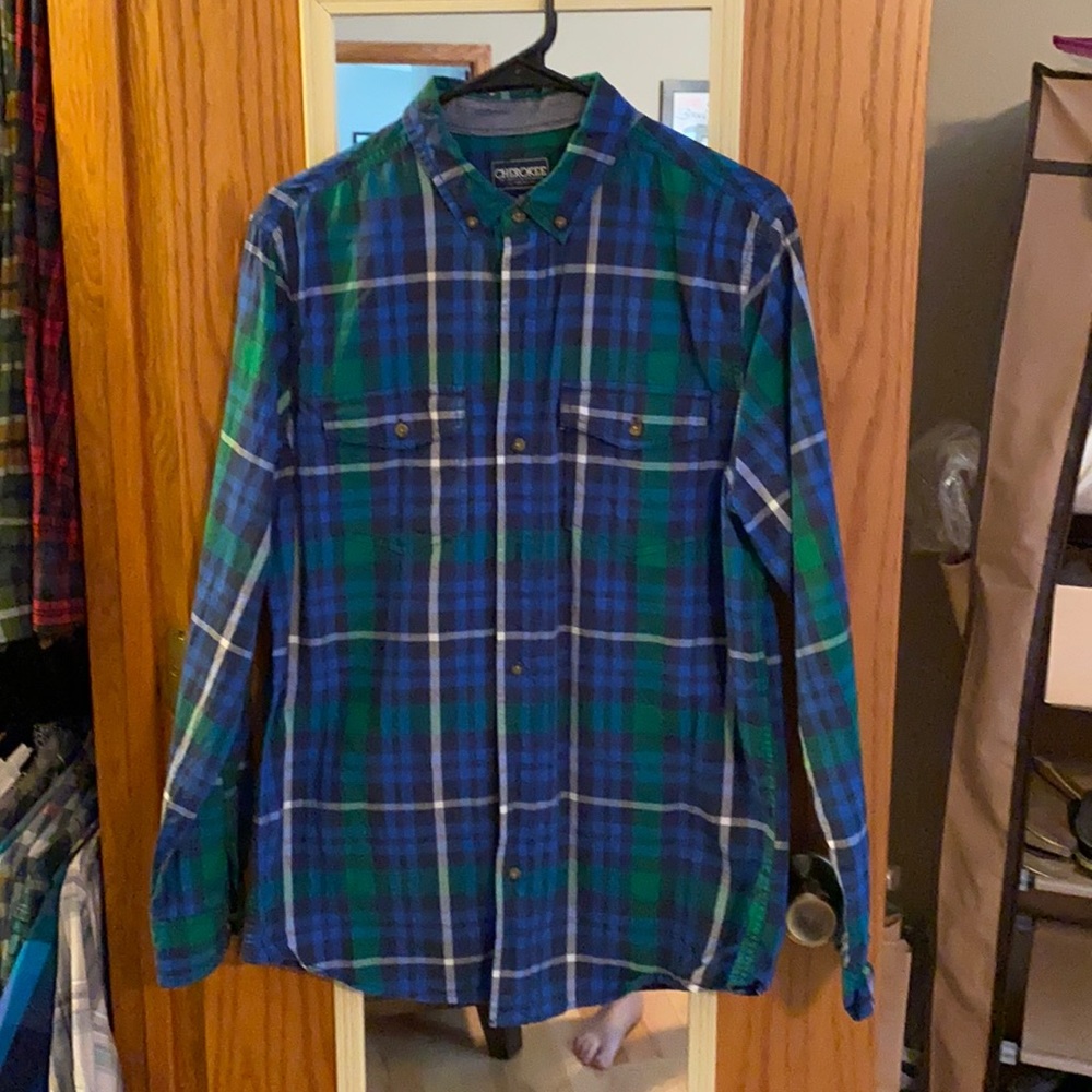 Cherokee Men’s Long Sleeve button up